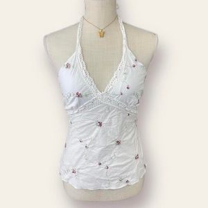 ✨🍒90s/y2k Floral Halter Cami🍒✨